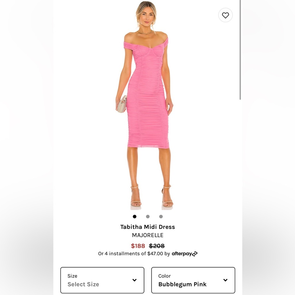Majorelle bubblegum pink dress